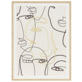 Lienzo impreso enmarcado Coralie 45x60cm Atmosphera