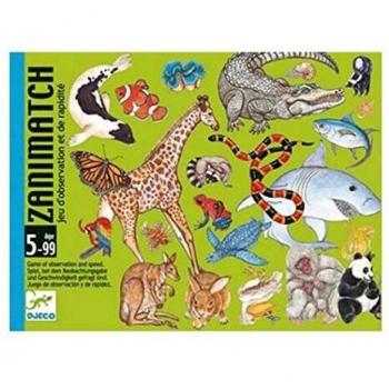 DJECO- Juegos de cartasJuegos de cartasDJECOCartas Zanimatch, Multicolor