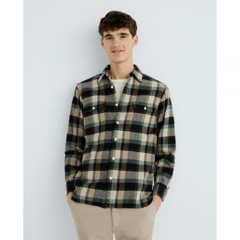 Camisa Levi's Jackson Worker azul de manga larga