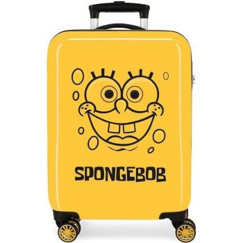 Maleta de Cabina Infantil Rígida SpongeBob Amarillo 38x55 cm