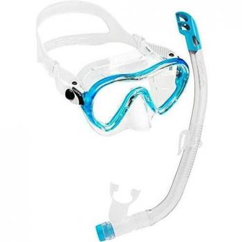 Cressi Sky VIP Conjunto Combo de Snorkel, Unisex niños, Aquamarine, Talla Única