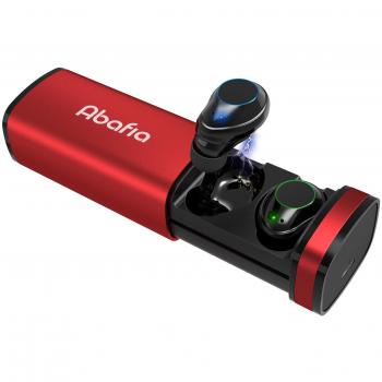 Abafia Auriculares Bluetooth Inalámbricos, Mini Auriculares Invisibles In Ear Auricular Bluetooth 5.0 Micrófono Incorporado Estéreo con Caja de Carga para Samsung/iPhone/Huawei