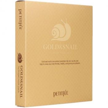 Petitfée Gold & Snail Intensive Hydrogel Mask with Snail Extract 5x30 g