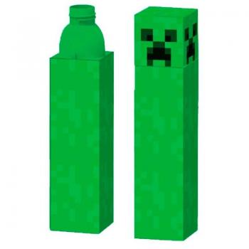 Cantimplora Minecraft Creeper 650ml - Botella Infantil de Plástico Resistente