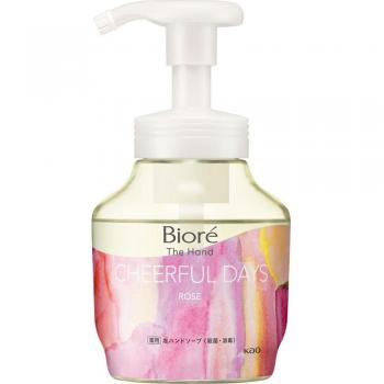 Biore Sand Bubble Hand Soap - Fresh Morning Rose Fragrance Sponge 280 mL