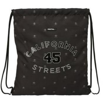 Bolsa Mochila con Cuerdas Safta California Negro 35 x 40 x 1 cm