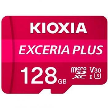 KIOXIA SD MicroSD Card 128GB 100MB/s Kioxia Exceria Plus U3 V30 4K Video Recording