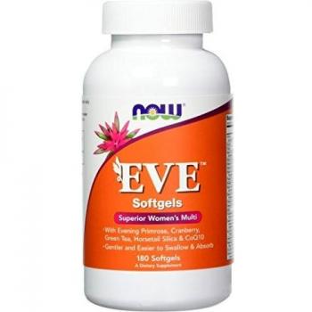NOW Foods Eve Women's Multivitamin 180 Softgels - Comprehensive Daily Nutritional Support for Women