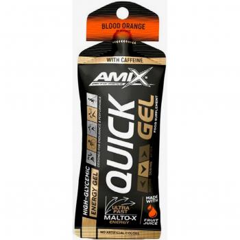 Amix Performance Quick Gel Energético con Cafeína Sabor Naranja 45g (Caja de 40 unidades)
