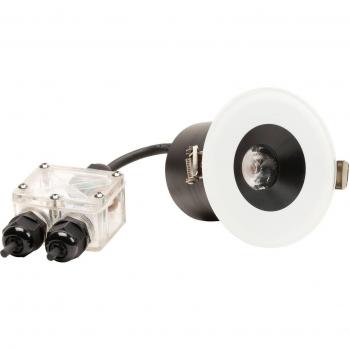 Lámpara empotrada LED 7875 para techo exterior, blanca, 6W, 540lm, IP44