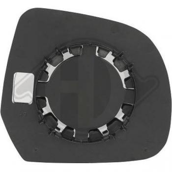 Cristal de espejo retrovisor exterior DIEDERICHS 6025027