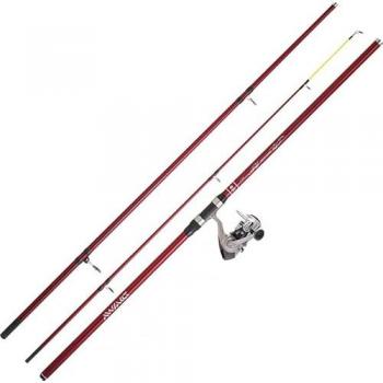 Combo Surfcasting Daiwa Set X5 4.20m 3 Tramos 755g Potencia 100-200g Ratio 5.1:1