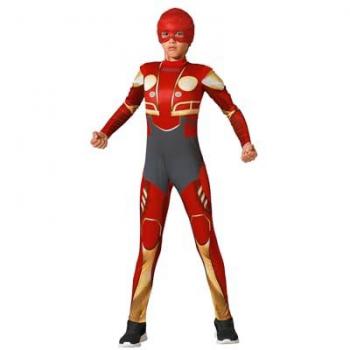 Disfraz Infantil de Superhéroe Robot Rojo para Niño de 5 a 6 Años
