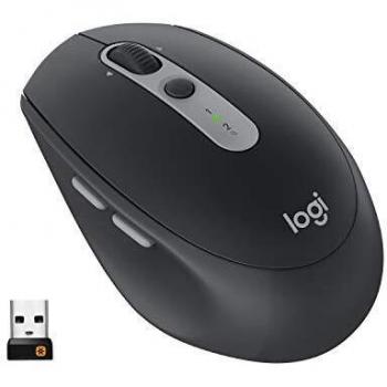 Logitech M590 Ratón Inalámbrico Silent Multidispositivo, Bluetooth, Receptor USB Unifying, Seguimiento Óptico, 1000 dpi, Batería de 2 años, Compatible con PC, Mac, Portátil - Negro