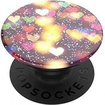 Popsockets Soporte Adhesivo Glitter Bokeh Hearts