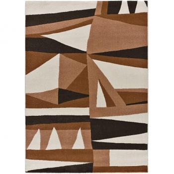Alfombra geométrica Ashley de inspiración étnica y diseño contemporáneo