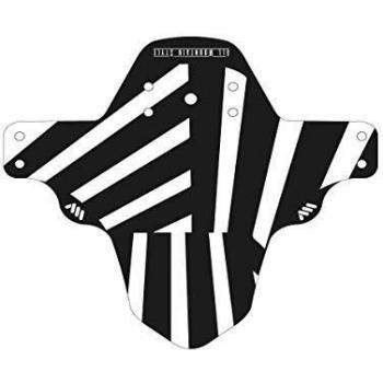 All Mountain Style Guardabarros delantero – Protege a tí y a tu bicicleta, Zebra/Negro