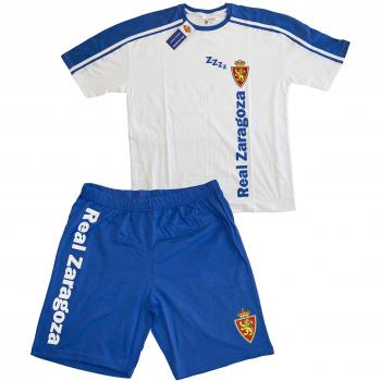 Real Zaragoza Pijzar Pijama Corta, Azul / Blanco, L