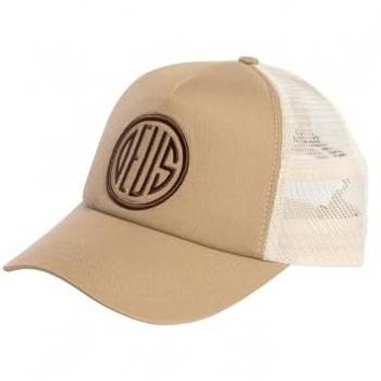 Deus Ex Machina Pill Logo Khaki Trucker Cap for Men - One Size