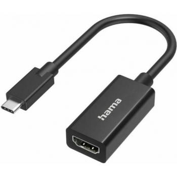 Adaptador USB-C a HDMI Hama 00300087 con soporte de alta definición