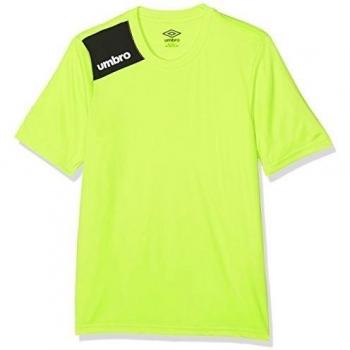 UMBRO Fight Jnr Camiseta de fútbol, niño, Amarillo, 8 años