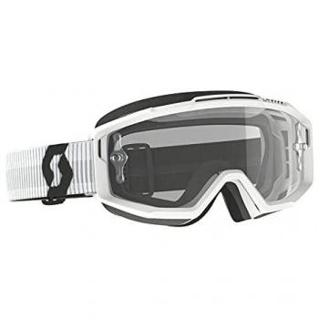 Scott Split OTG 2024 Gafas de motocross - Negro Blanco (un tamaño), características: diseño optimizado para usar con gafas ópticas, lente de gran visibilidad, sistema de ventilación, protección UV, almohadillas
