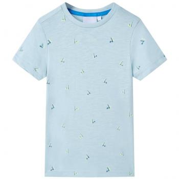 Camiseta infantil azul claro 92