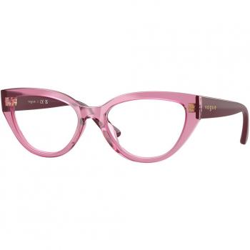 Vogue Eyewear VY2031 Kids 2613 Pink Transparent Butterfly Prescription Glasses Size 48 - Blue Light Block Available