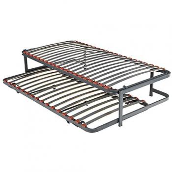 Pikolin Pack Cama Nido Juvenil con 2 Somieres de Láminas 90x190, Kit Inferior Plegable con Ruedas, Servicio de Entrega Premium y Montaje Dentro del Domicilio Incluido