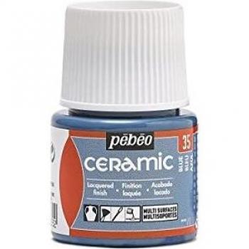 Pintura Cerámica Brillante 45 ml - Azul 35 - Pébéo