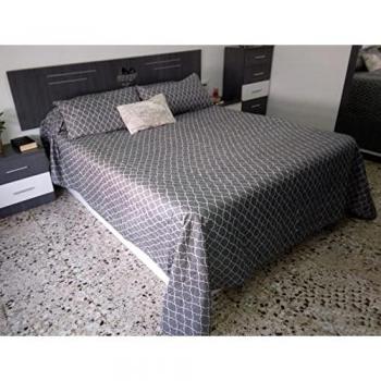 Colcha Bouti Transpirable 100% Poliéster Diseño Geométrico Colorido para Cama de 90cm (180x200cm)