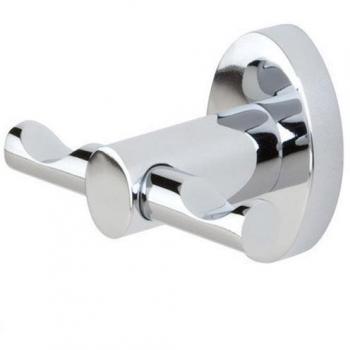 Haceka Happy Gancho Doble, Metal, Gris, 6.5x13x13 cm