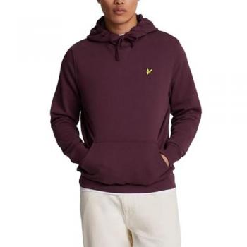 Lyle & Scott Men's Burgundy Pullover Hoodie - Extra Small