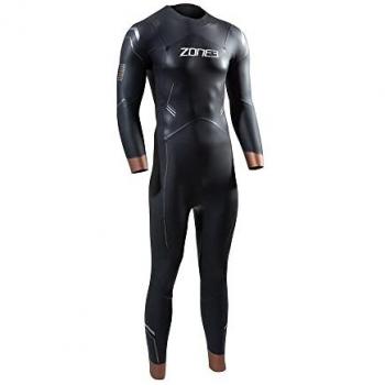 Traje de neopreno Zone3 Men's Agile Thermal, características: traje completo para natación en aguas abiertas, buceo, esnórquel y surf; diseño térmico; color negro, naranja y gris; tallas disponibles: SM