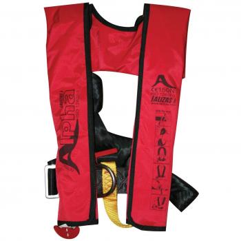 Lalizas Alpha Chaleco Salvavidas, Unisex Adulto, Rojo, Manual