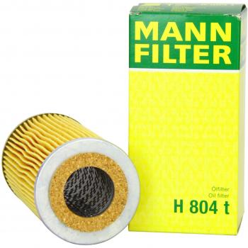 Original MANN-FILTER Filtro de aceite H 804 t – Para vehículos de utilidad