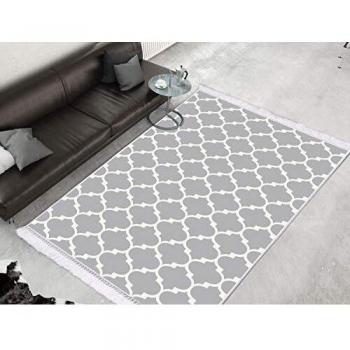 Homemania HALI-69892 - Alfombra Estampada Lily 7 Estampada, Moderna, Multicolor en Tela, 120 x 180 x 0,1 cm