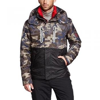 BOGNER FIRE + ICE Jacke Haakon-D - Chaqueta de esquí para hombre, color camouflage, talla 52