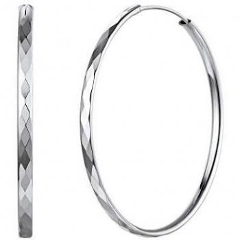 Silvora Plata Aros 50mm Medianos Pendientes de Cartilago para mujer chica Regalo novia cumpleaños San valentin