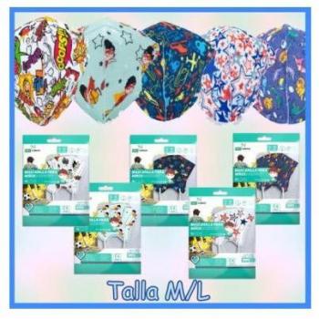 MASCARILLA FFP2 INFANTIL CON DIBUJOS DE UNICORNIO