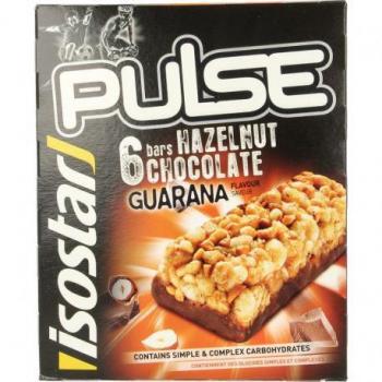 Barrita Energética Isostar Pulse Chocolate Avellanas (6 uds)