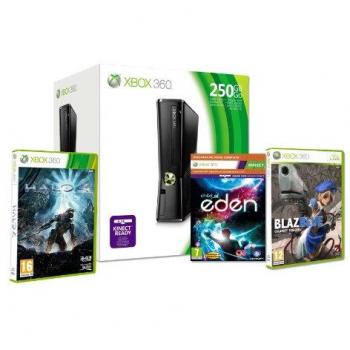 Xbox 360 - Consola 250 GB + Halo 4 + Child Eden + Blazblue Calamity