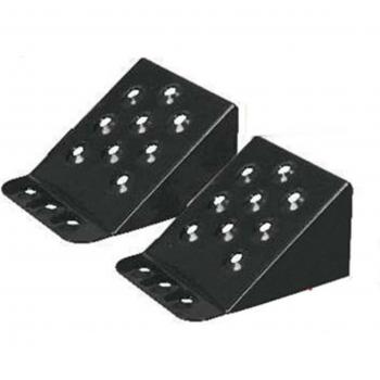 Cuña para rueda PROFITOOL 0XPTOG0011 - Bloqueo de las ruedas, fabricada en material resistente, diseño antideslizante, adecuada para vehículos ligeros y pesados, fácil de usar y almacenar