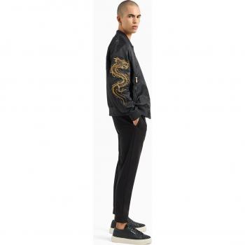 Pantalón Jogger Dragón Negro Edición Especial Año Nuevo Chino Armani Exchange