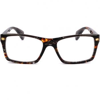 Montura de Gafas Recetadas para Mujer Alyson Magee AMO 002 LIGHT BROWN, Armazones Marrones, Lentes de 53 mm