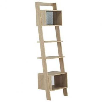 Estantería Galipette Larvik de Madera Maciza Natural con 5 Estantes - Fabricación Francesa