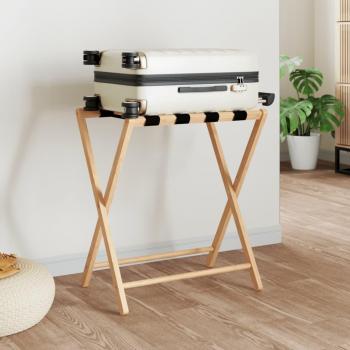 Soporte para maletas de bambú 68,5x38x58 cm