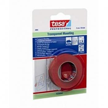 TESA 04965-00013-05 04965-00013-05-Cinta Doble Cara Montaje Transparente Premium Serie 4965-1,5m x 19mm Blister