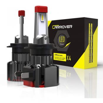 CAR ROVER Bombillas LED H7 12000LM Faros o Luces Antiniebla Delanteros para Coches, 12V, 60W, 6000K Blanco, 2 Lámparas,