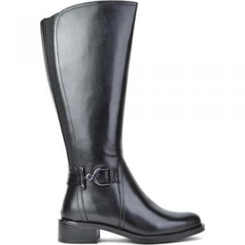 Botas de mujer Caramelo CAR422-11, color negro, diseño elegante y moderno, material sintético de alta calidad, suela antideslizante, cierre lateral con cremallera